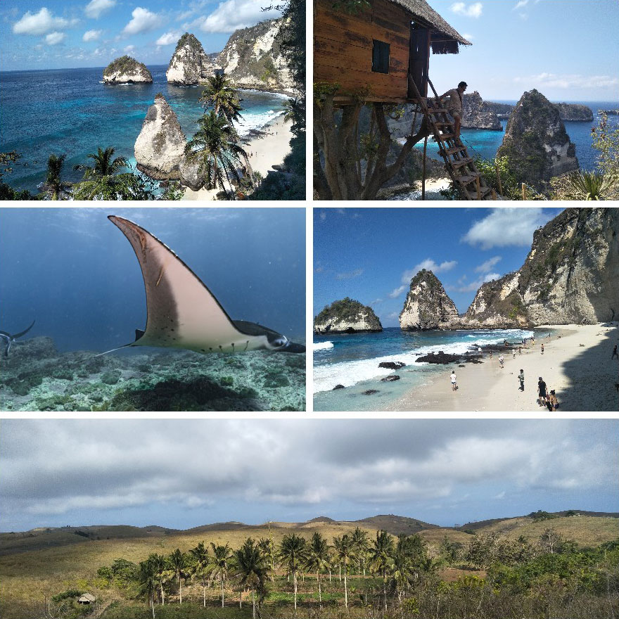 Day Tour East side Nusa Penida + Snorkeling in Manta Bay Start from Sanur