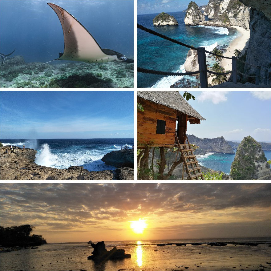 Overnight Nusa Lembongan + Snorkeling & East Side Nusa Penida Land Tour from Sanur Bali